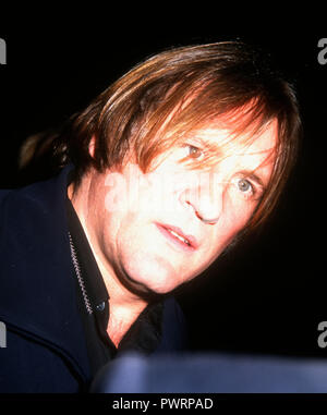 BEVERLY HILLS, CA - OCTOBER 5: Actor Gerard Depardieu attends the '1492: Conquest of Paradise' Beverly Hills Premiere on October 5, 1992 at the Academy Theatre in Beverly Hills, California. Photo by Barry King/Alamy Stock Photo Stock Photo