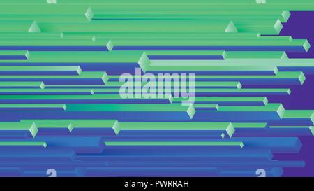 Vector abstract background with geometric elements, rectangles horizontal motion template for your design Stock Vector