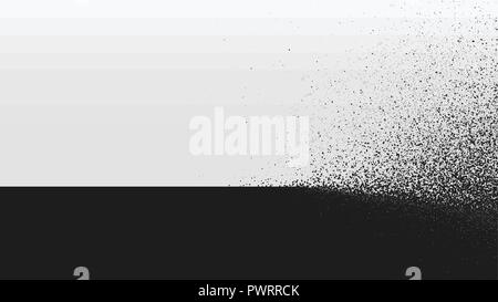 Black and White background dust explosion, Vector illustration template for your design Stock Vector