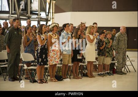 Family members and personnel assigned to the 15th Operations group ...