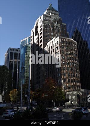 Marine Building, 355 Burrard Street, Vancouver, BC, Canada, Art Deco heritage building, Brian Martin RMSF. large file Stock Photo