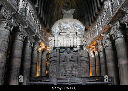 The incredible beauty of Ajanta in Maharashtra. Taken in India, August 2018. Stock Photo