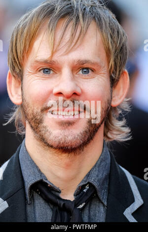 Actor Dominic Monaghan at the London Film Festival Screening of They Shall Not grow Old on Tuesday 16 October 2018 held at BFI Southbank, London. Pictured: Dominic Monaghan. Picture by Julie Edwards. Stock Photo