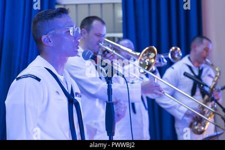 NHA TRANG, Vietnam (July 5, 2017) The U.S. 7th Fleet Band, Orient Express, performs at Khanh Hoa General Hospital during Naval Engagement Activity (NEA) Vietnam 2017, July 5. The engagement provides an opportunity for Sailors from the U.S. and Vietnam People's Navy to interact and share knowledge to enhance mutual capabilities and strengthen solid partnerships within the local community.  ( Stock Photo