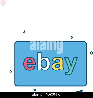 Ebay card design vector Stock Vector