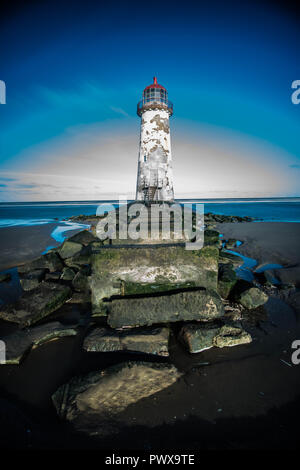 point of ayr lighthouse Stock Photo