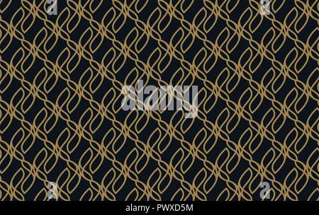 Seamless pattern. Graphic lines ornament. Floral stylish background. Stock Vector