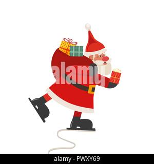Santa Claus with gifts Stock Vector