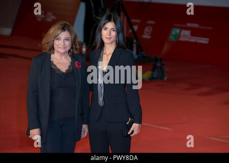 Rome, Italy. 18th October, 2018. The Major of Rome VIrginia Raggi attending the red carpet during the 13th Rome Film Fest Credit: Silvia Gerbino/Alamy Live News Stock Photo