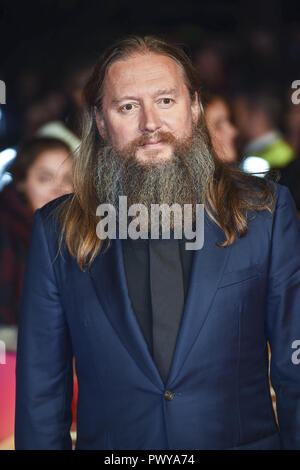 London, UK. 17th Oct, 2018. David Mackenzie attends the 'Outlaw King' premiere at the BFI London Film Festival. Credit: Gary Mitchell/SOPA Images/ZUMA Wire/Alamy Live News Stock Photo