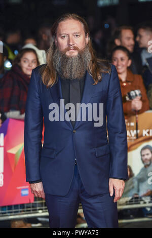 London, UK. 17th Oct, 2018. David Mackenzie attends the 'Outlaw King' premiere at the BFI London Film Festival. Credit: Gary Mitchell/SOPA Images/ZUMA Wire/Alamy Live News Stock Photo