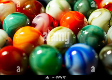 Various Antique Marbles. Many Colors. Stunning and Vivid. Stock Photo