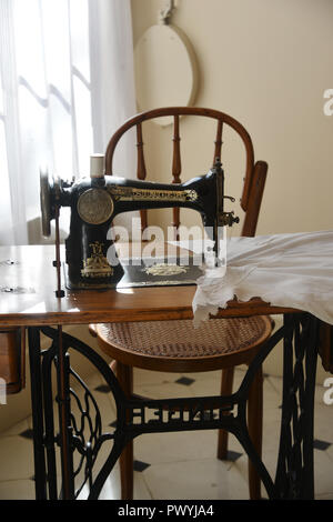 Vintage sewing machine Stock Photo