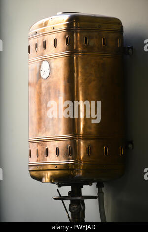 Very old water heater Stock Photo