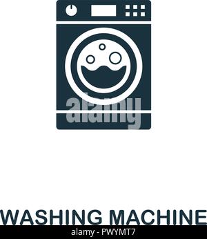 Washing Machine icon. Premium style design from household collection. UX and UI. Pixel perfect washing machine icon. For web design, apps, software, p Stock Vector