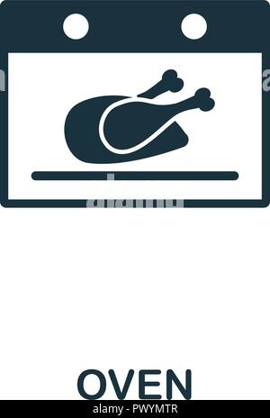 Oven icon. Premium style design from household collection. UX and UI. Pixel perfect oven icon. For web design, apps, software, printing usage. Stock Vector