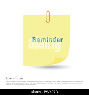 Chat bubble with reminder typographic design vector Stock Vector