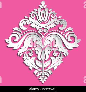 Oriental Vector Pattern With 3D Elements Stock Vector