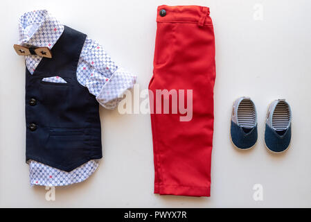 Baby boy's stylish suit. Stock Photo