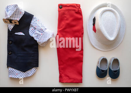 Baby boy's stylish suit. Stock Photo