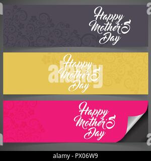 Happy Mothe's day design with creative typography vector Stock Vector