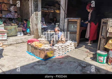 Shops in Mawsynram, Meghalaya, India Stock Photo