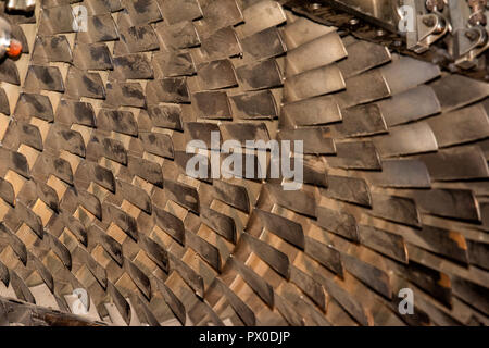 Airplane Jet gas turbine engine detail Stock Photo