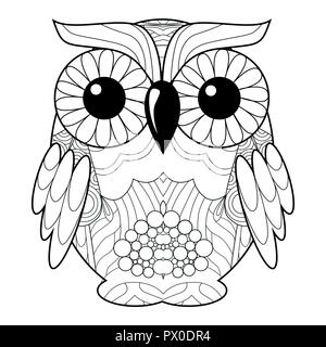 Vector owl tattoo or t-shirt print design Stock Vector Image & Art - Alamy