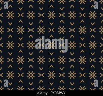 Seamless pattern of intersecting thin gold lines on black background ...