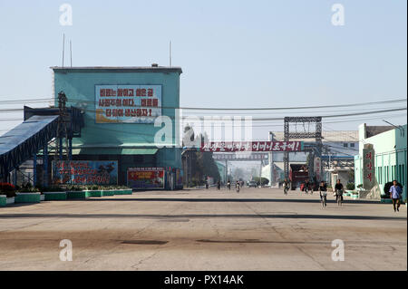 Hungnam Fertilizer Factory at Hamhung in North Korea Stock Photo