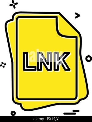 LNK file type icon design vector Stock Vector Image & Art - Alamy