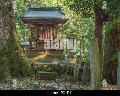 Osaki Hachiman shrine, henro no michi trail,  Shikoku 88 temple pilgrimage, Saijo city, Ehime, Japan Stock Photo
