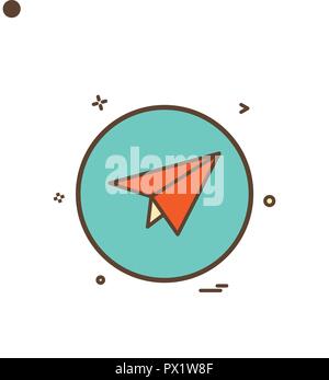 Basic icon plane set share vector design Stock Vector Image & Art - Alamy