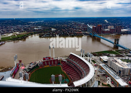 Great American Ballpark on the River Stock Photo