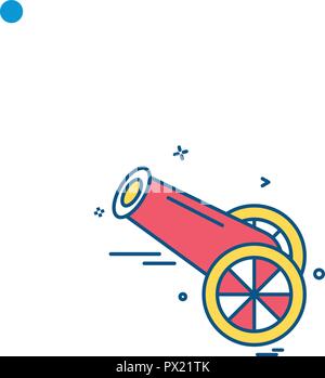 Cannon icon design vector Stock Vector