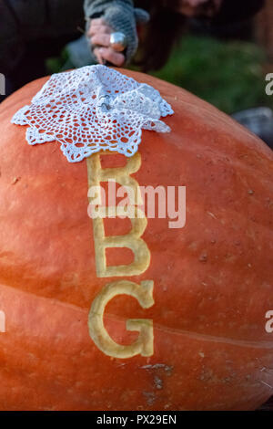 CHADDS FORD, PA - OCTOBER 18: The Great Pumpkin Carve carving contest on October 18, 2018 Stock Photo