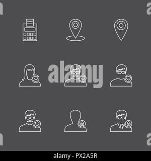 avtar , user , profile , avatar , dp , picture , profile picture , man , women , girl , boy , kid , child , male , female , icon, vector, design,  fla Stock Vector