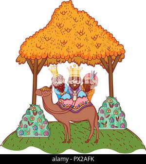 magi biblical characters Stock Vector