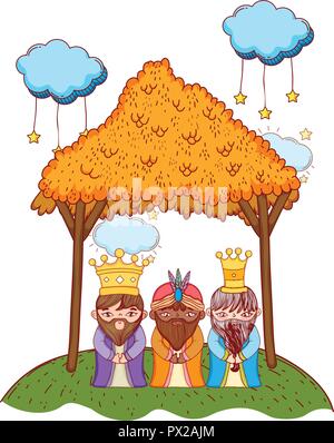 magi biblical characters Stock Vector