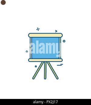 project stande chart paper icon vector desige Stock Vector