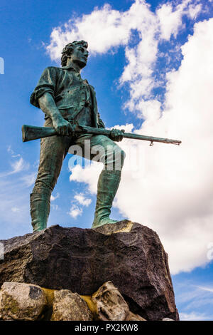 Minuteman Statue Lexington Battle Green   Lexington, Massachusetts, USA Stock Photo