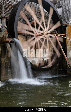 Old Grist Mill Water Wheel Stock Photo