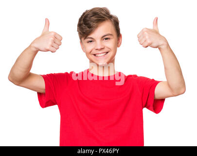 Teen boy portrait Stock Photo