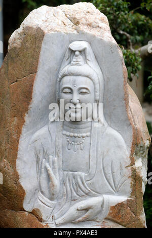 Van Hanh zen buddhist monastery. Kuan Yin, the bodhisattva of compassion. Dalat. Vietnam. Stock Photo