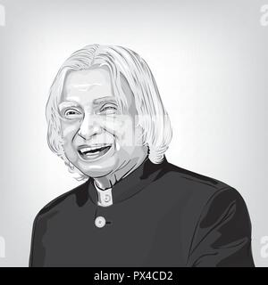 dr a p j abdul kalam the former president of india and a world renowned space scientist vector image of abdul kalam stock vector image art alamy dr a p j abdul kalam the former