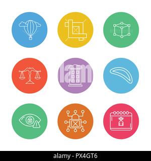 balloon , justice , building , cyber , security ,internet  security , stationary items , Stock Vector