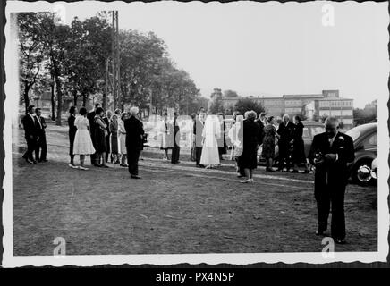 Vintage, authentic archival photograph, 1958. () Stock Photo