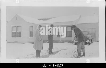 Vintage, authentic archival photograph, 1958. () Stock Photo