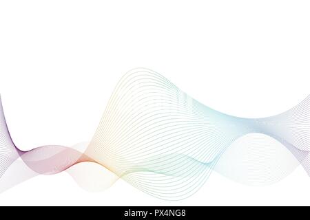 abstract waves in rainbow colors background vector illustration EPS10 Stock Vector