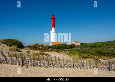 Lighthouse of La Coubre (phare de la Coubre), La Tremblade, Charente Maritime, Nouvelle-Aquitaine, France Stock Photo